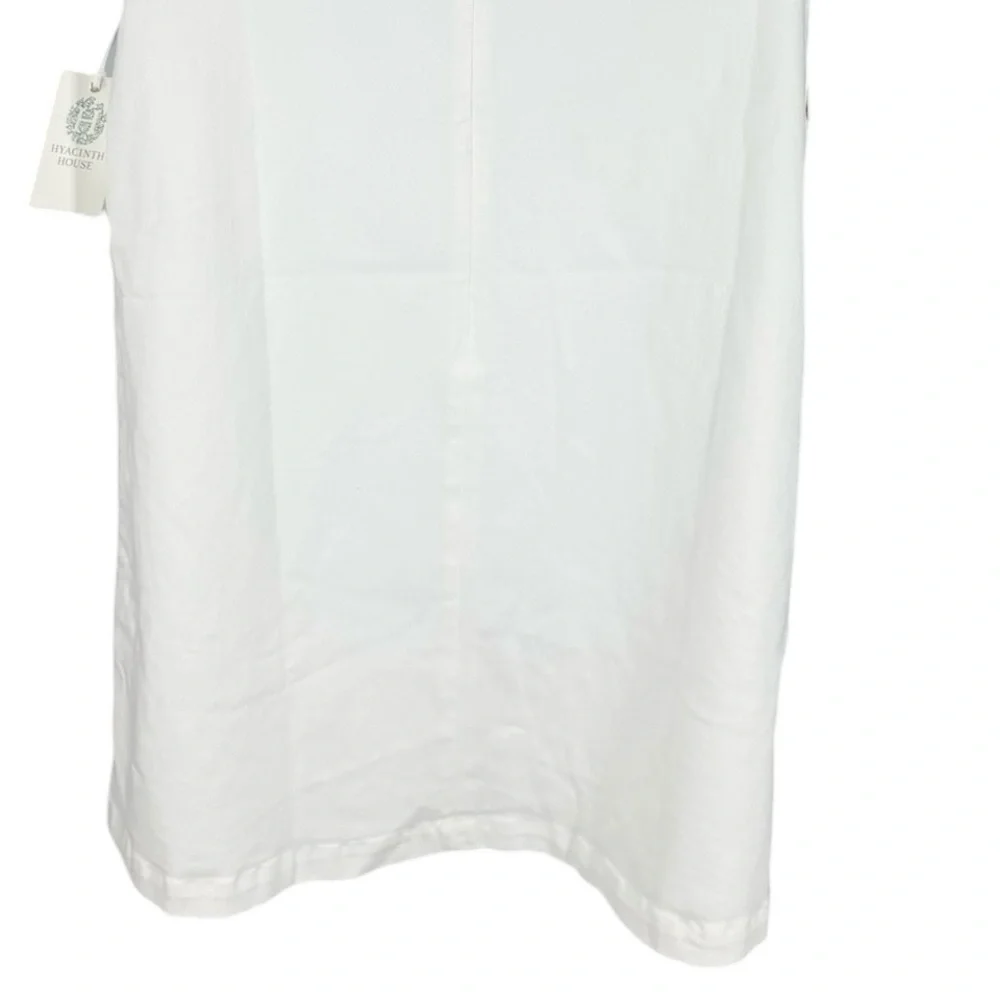 Tuckernuck Hyacinth House Bitsy Twill Mini Swing Dress White NWT Size L - Picture 8 of 12
